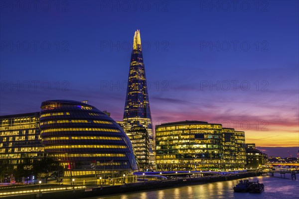 Skyline of the office complex More London Riverside
