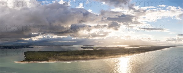 Panoramic view of Matakana Island