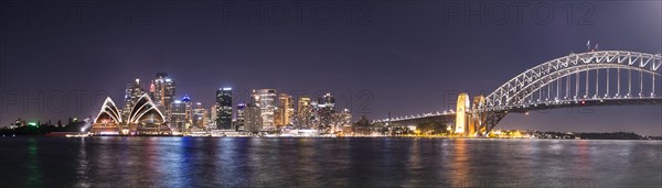 Circular Quay and The Rocks at night