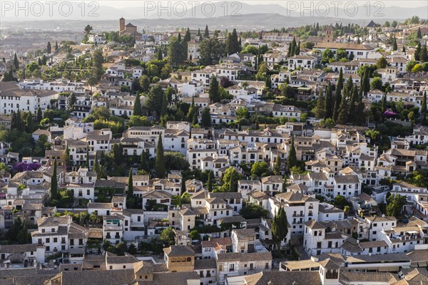 View from the Alhambra to Albayzin