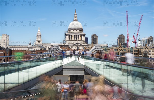 Millenium Bridge and St Paul's Cathedral
