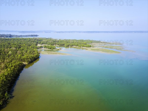The river mouth of the Tyrolean Ache into the Chiemsee