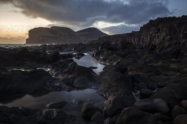 Sea lava rock