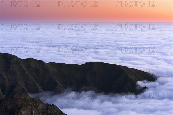 Sunrise with sea of mist