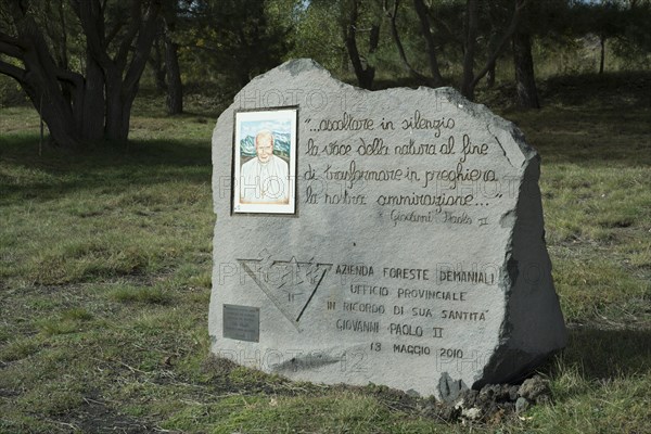 Memorial for Pope John Paul II.