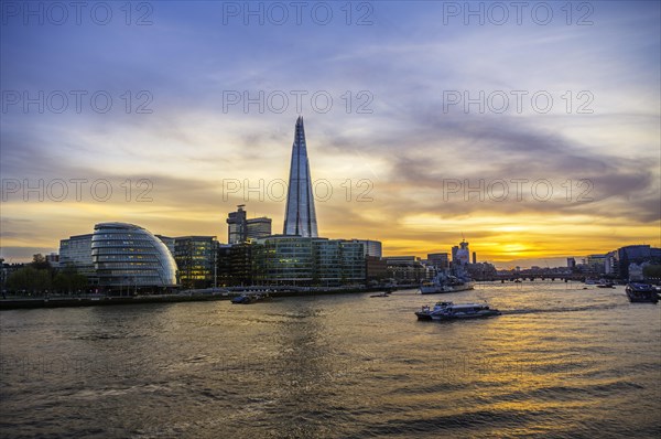 Skyline of the office complex More London Riverside