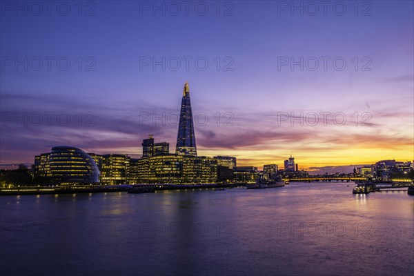 Skyline of the office complex More London Riverside