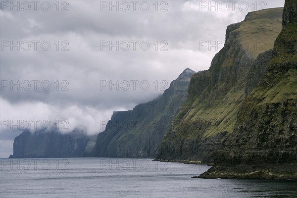 Steep coast near Vestmanna