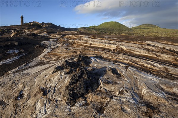 Volcanic landscape at the volcano Capelinhos