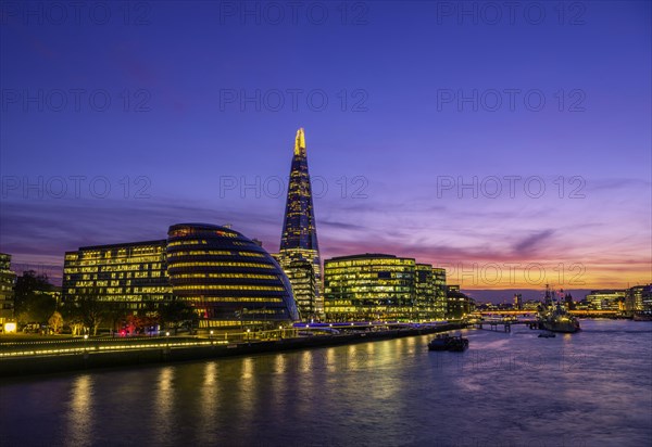 Skyline of the office complex More London Riverside