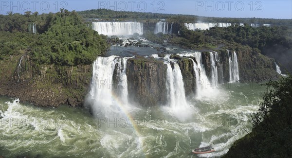 View of the Iguazu Falls from the Brazilian side