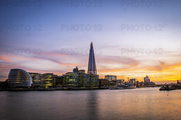 Skyline of the office complex More London Riverside