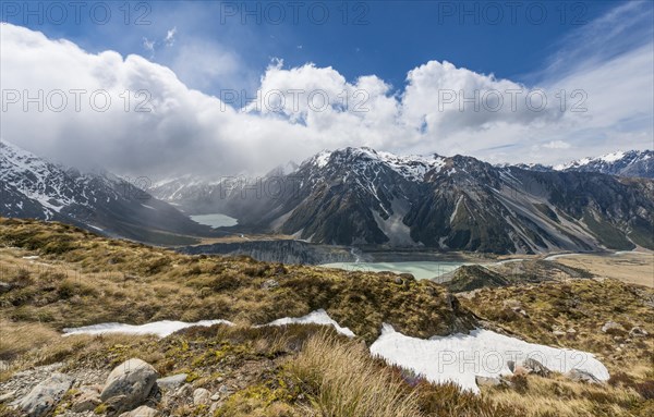 View on Hooker Valley from Sealy Tarns track