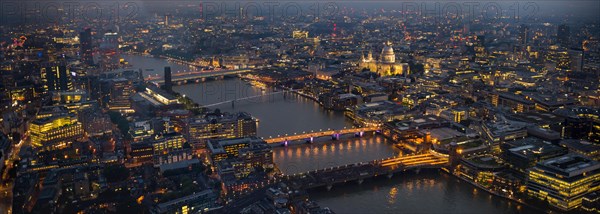 View of River Thames with London Bridge