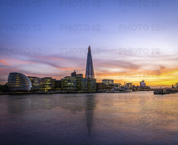 Skyline of the office complex More London Riverside