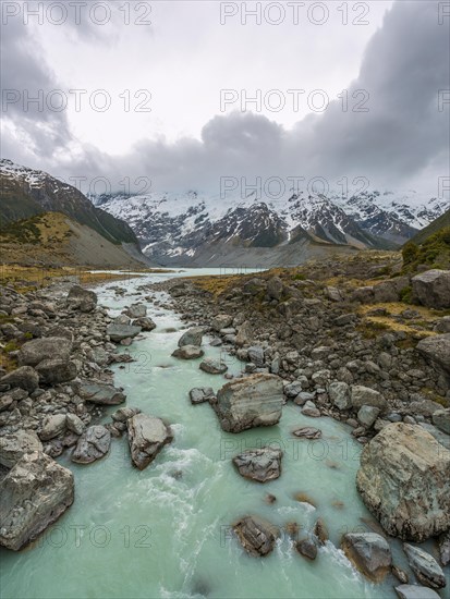 Hooker River flows from Lake Mueller