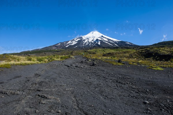 Snowcapped volcano Villarrica