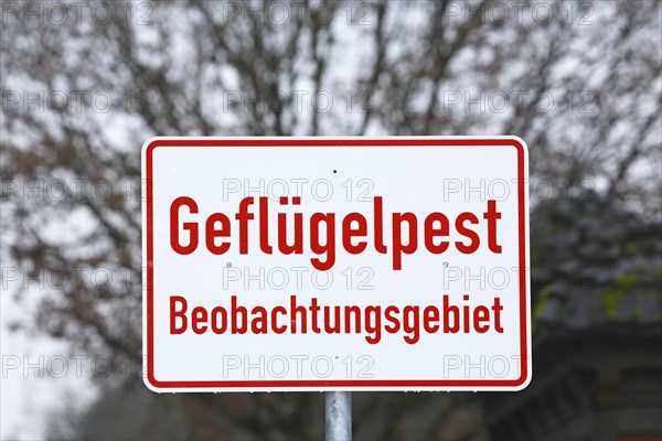 Warning sign bird flu