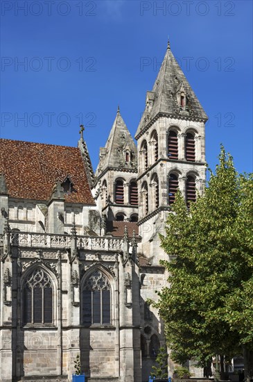 Twin towers of Romanesque Cathedral of Saint Lazarus