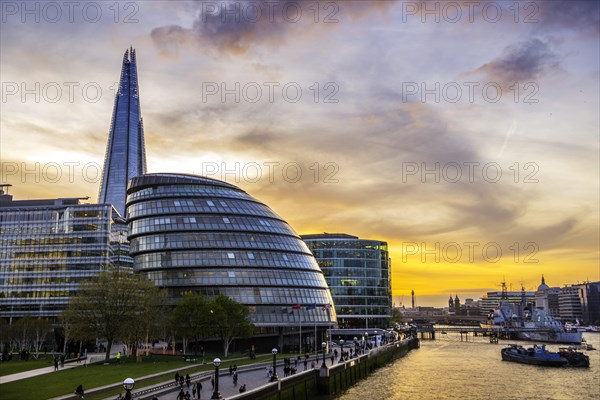 Riverside promenade on the Thames