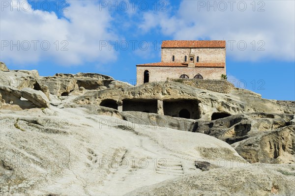 10th century Christian Prince's Basilica overlooking Uplistsikhe cave city