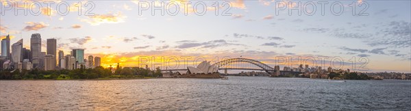 Circular Quay and The Rocks at dusk