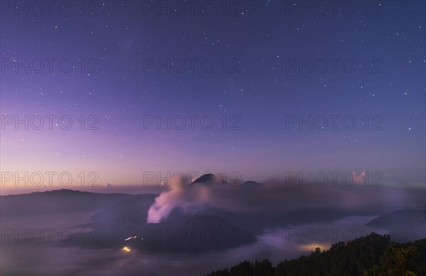 Sunrise and stars