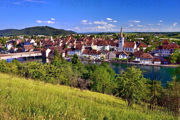 Diessenhofen with the river Rhine