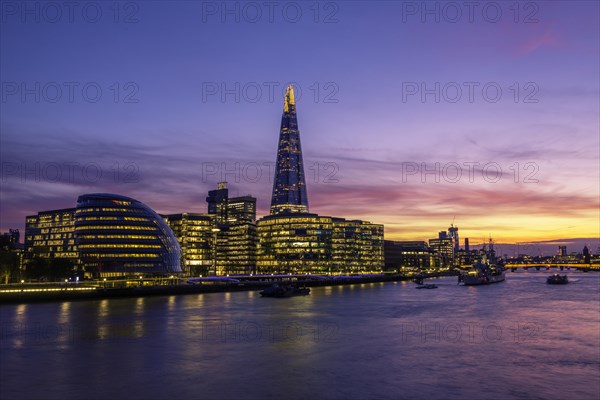 Skyline of the office complex More London Riverside