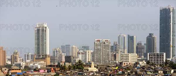 Skyline with skyscrapers