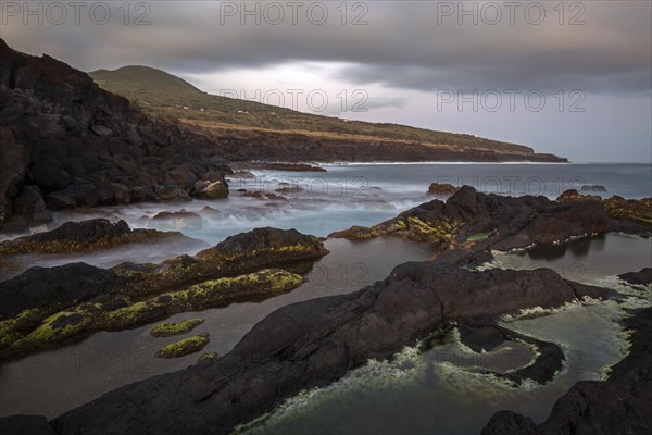 Coast with lava rock at Ponta dos Capelinhos