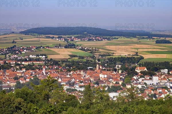Weissenburg in Bayern and Weimersheim with Fluglingert Berg