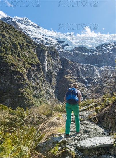 Hiker on trail
