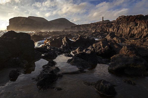 Sea lava rock