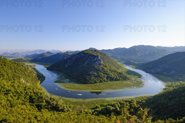 River bend of the river Rijeka Crnojevica
