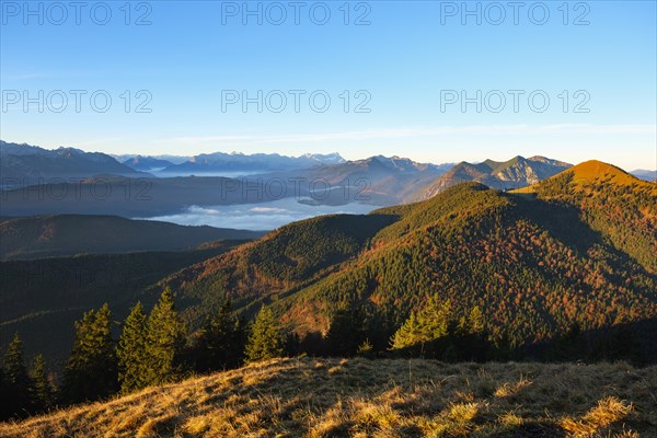 Walchensee and Jochberg in the morning light