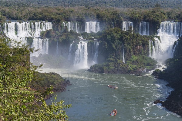 View of the Iguazu Falls from the Brazilian side