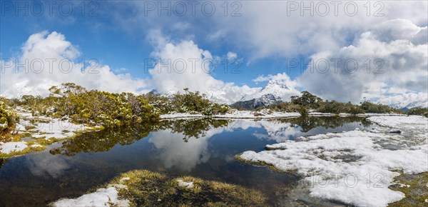Snow on summit of Key Summit