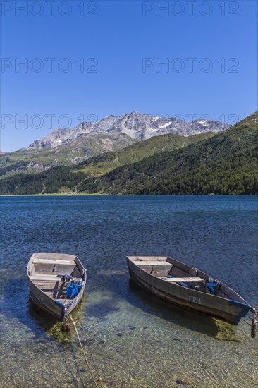 Boats on Lake Sils