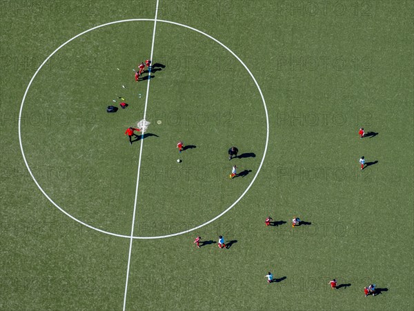 Football field from above