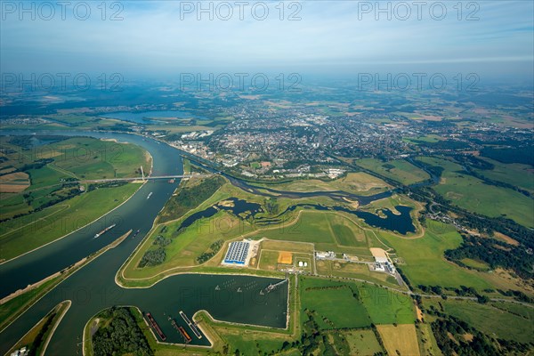 Lippe estuary flowing into Rhine