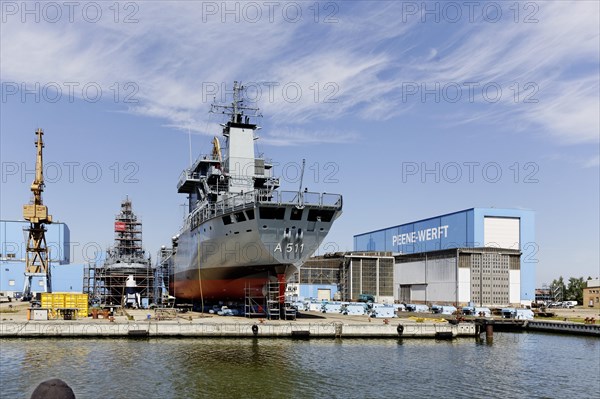 Ships in the shipyard
