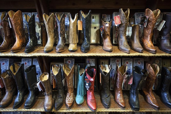 Cowboy boots in a shop in Gastown