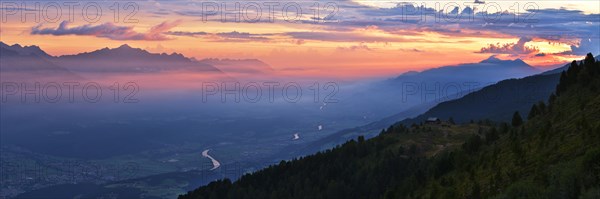 Inntal Valley at sunrise