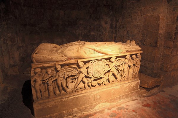Sarcophagus in the crypt
