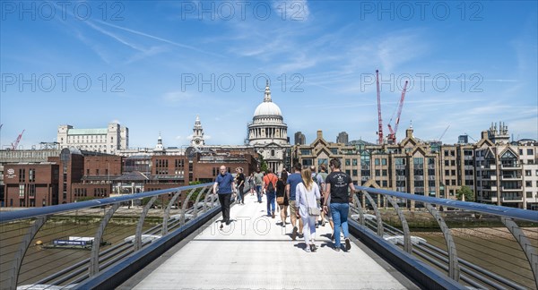 Millenium Bridge and St. Paul's Cathedral