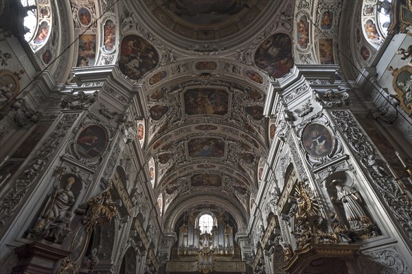 Ceiling vault with organ loft