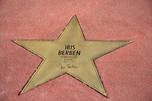 Star of actress Iris Berben