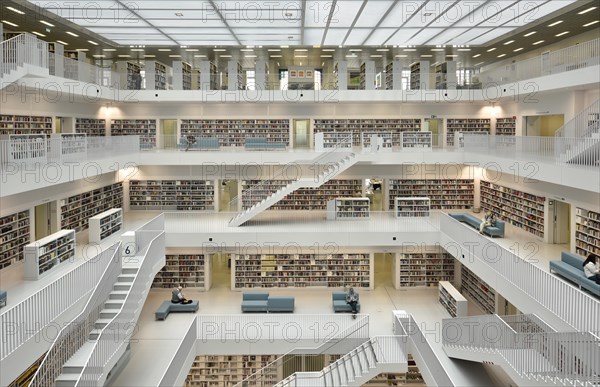 Gallery with stairs