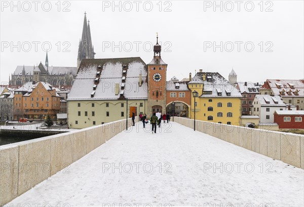 Stone bridge with gate